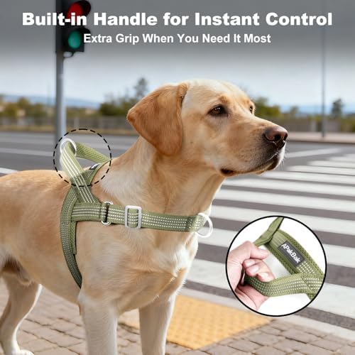 No Pull Dog Harness with Handle, Adjustable Soft Mesh Padded Vest - Image 3