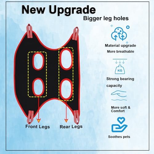 Dog Grooming Hammock Harness Breathable Pet Cat Hammock 8.5" - Image 4