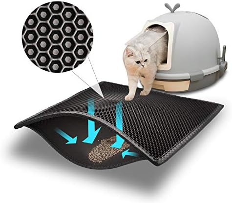 Pieviev Litter Mat, Double-Layer Waterproof Trapping Mat by Pieviev