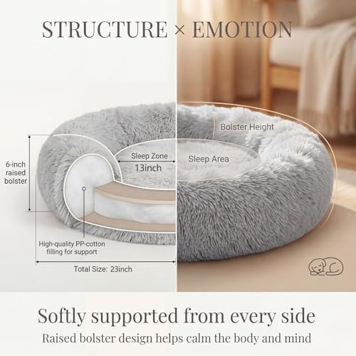 nononfish Comfortable Donut Dog Bed - Image 4