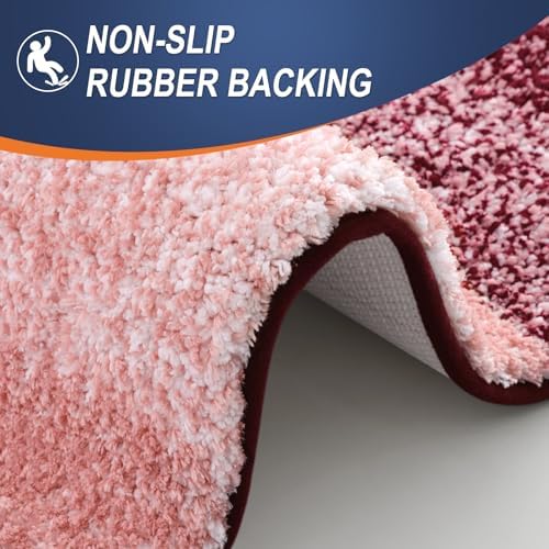 OLANLY Bathroom Runner Rug 70x24, Extra Soft Absorbent Microfiber Bath Rugs - Image 4