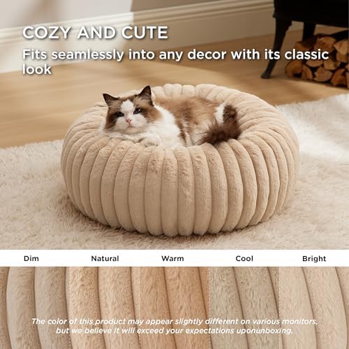 Bedsure ComfyFleece® Donut Cat Bed - Image 4