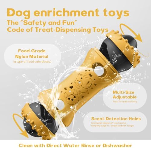 Interactive Dog Toys, Adjustable Treat Dispensing Toy to Keep Them Busy - Image 6