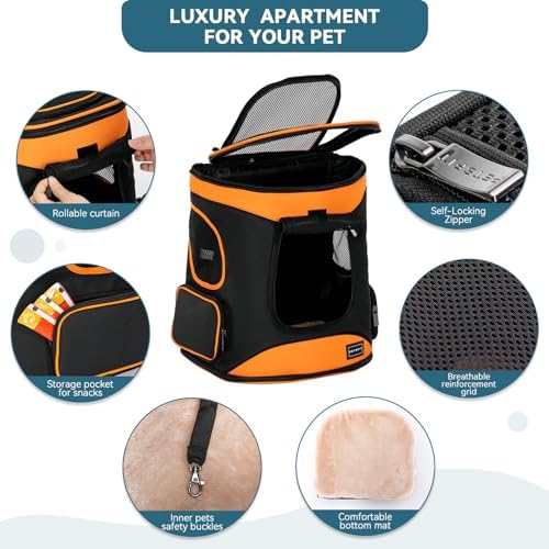 Petsfit Dog and Cat Backpack Carrier, Padded Waist Support - Image 4