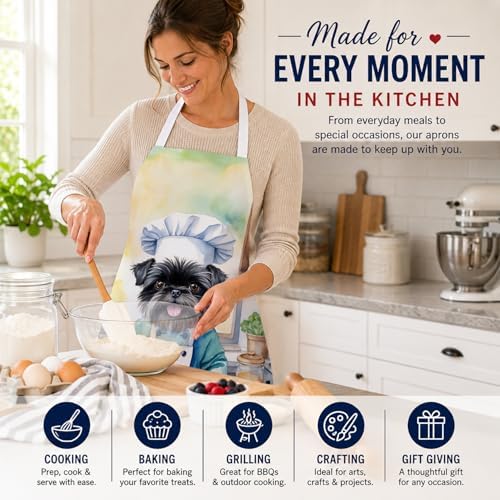 Caroline's Treasures Affenpinscher The Chef Apron Cooking Kitchen Server Baking - Image 6