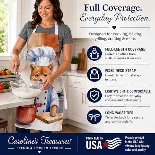Caroline's Treasures Finnish Spitz The Chef Apron Cooking Kitchen Server Baking - Image 4