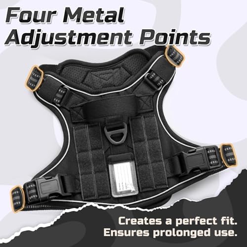rabbitgoo Tactical Dog Harness for X-Large, No Pull Military Service Vest - Image 3