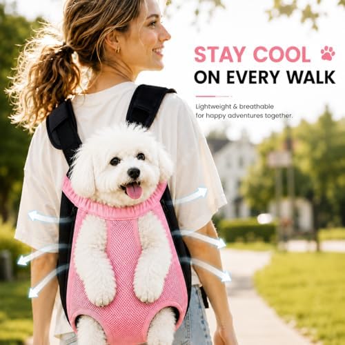 Inspack Dog Backpack Carrier/Cat Carrier, Adjustable Pet Front Carriers Travel - Image 4