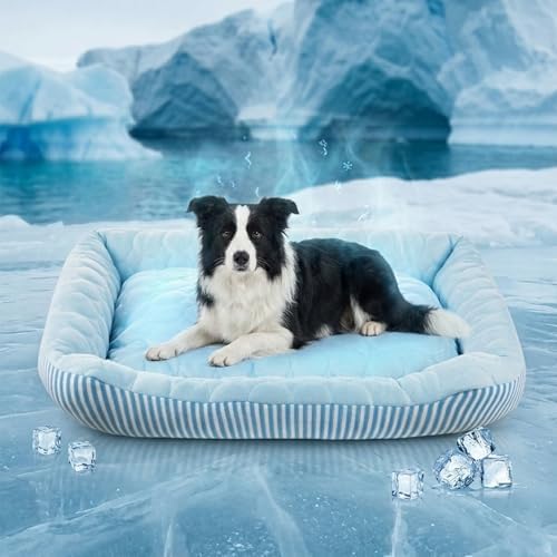Cooling Dog Bed for Large Medium Small Dogs, Breathable Dog Cooling Mat by Pbed