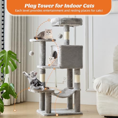 Sweetcrispy 44 Inch Cat Tree Tower - Image 2
