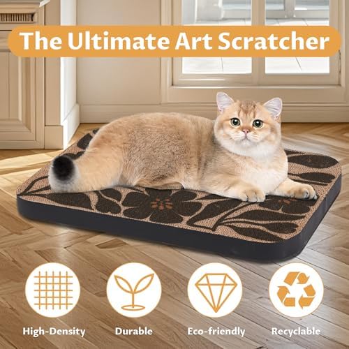 2 Pack Cat Wall Scratcher, Art Cat Scratching Board - Image 4