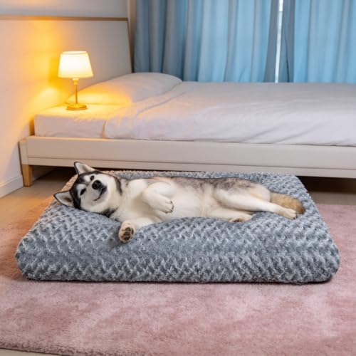 Dog Bed Large Size, Plush Washable Pet Bed Mat, Dog Crate Bed 41"x27" - Image 6