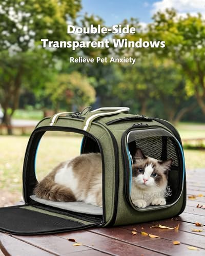 Pecute Cat Carrier, Double Bubble Pet Carrier - Image 3