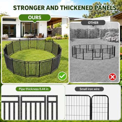 Thickened Outdoor Dog Fence, 16 Panels - Image 2