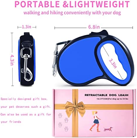 Retractable Dog Leash 16Ft/5M for Small Medium Dogs - Image 2