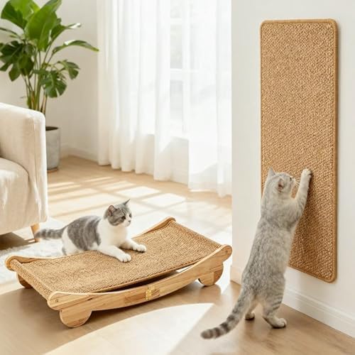 Extra Large 31.5" Cat Scratcher Bed & Mat Set by ORDORA