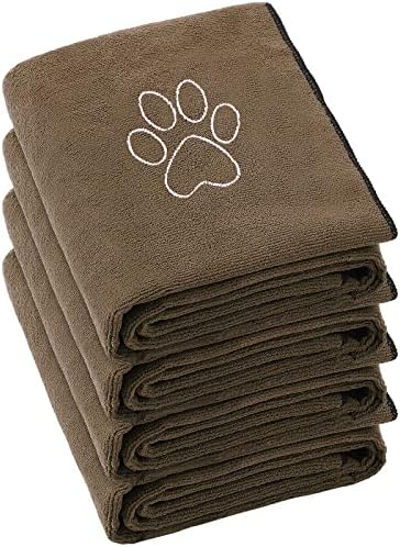 Chumia 4 Pcs Dog Towels for Drying, 16 x 32 Inch by Chumia