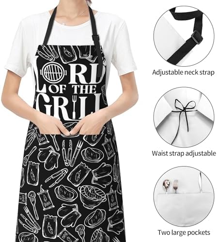 Art Apron with Pocket for Women Men - Image 2