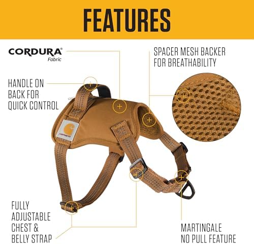 Carhartt Nylon Duck No Pull Dog Harness Carhartt Brown XL - Image 2