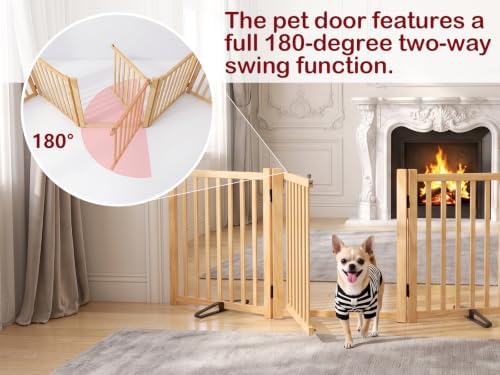 Wooden Freestanding Dog Gate - Image 2