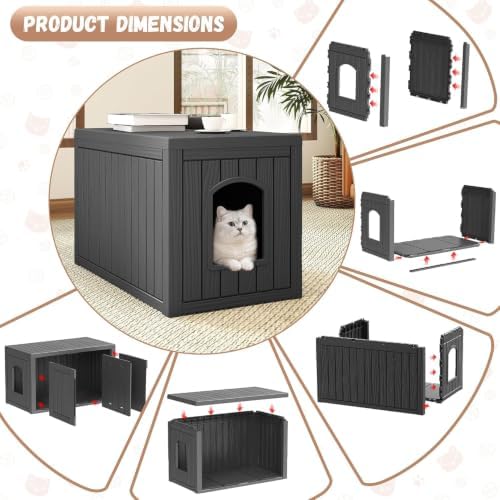 Hidden Cat Litter Box, Cat House - Image 7