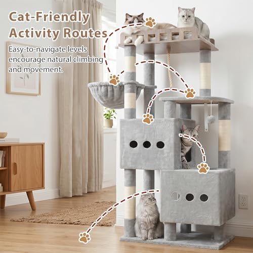 Gitelsnour Cat Tree, Sturdy Cat Tower - Image 5