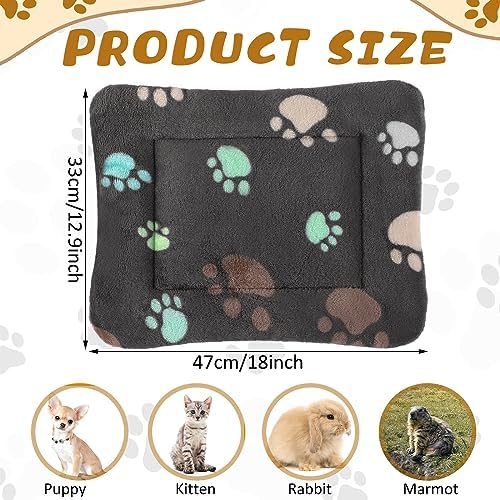Tuanse 4 Pack Soft Pet Bed Mat Small Dog Crate Fleece - Image 2