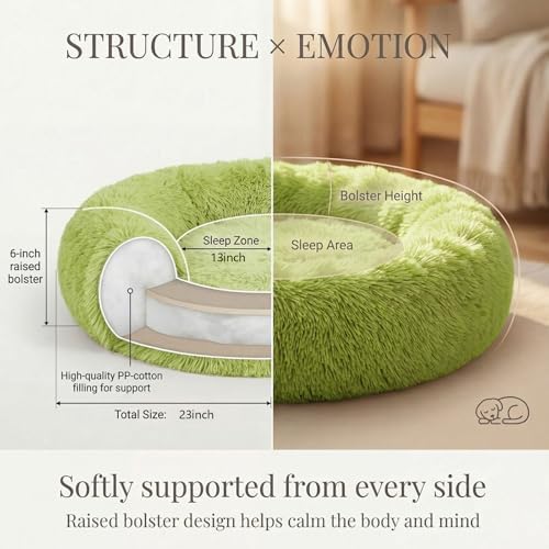 nononfish Calming Donut Dog Bed - Image 4