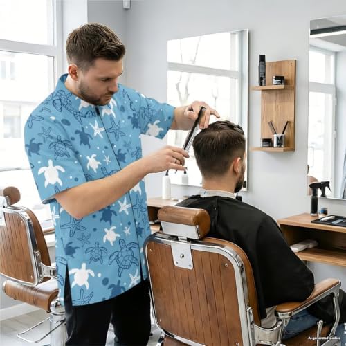 Funny Print Barber Jackets & Smocks - Image 2