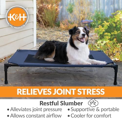 K&H Outdoor Elevated Dog Bed, Cooling Raised Dog Bed, Large 42x30in - Image 5