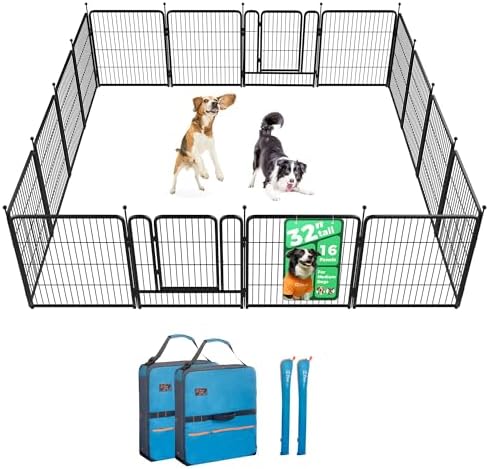 FXW Rollick Dog Playpen with Storage Bags, 16 Panels by FXW