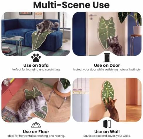 Sisal Botanical Leaf Cat Wall Scratcher - Image 6