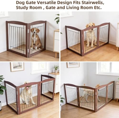 ZJSF Freestanding Foldable Dog Gate - Image 4