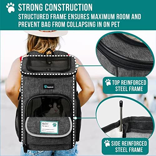 PetAmi Dog Backpack Carrier, Airline Approved 4-Way Entry Cat Bag - Image 6