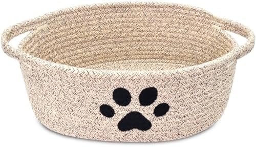 Small Woven Dog Toy Basket by ABenkle