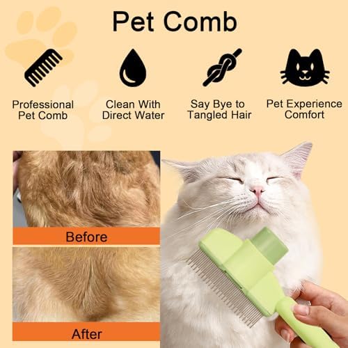 Cat Deshedding Comb, Portable Shedding & Grooming Supplies - Image 3