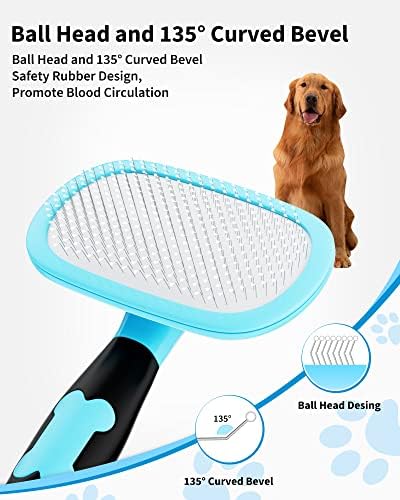 Glendan Dog & Cat Brush- Slicker Pet Brush- Shedding Grooming Tools - Image 2