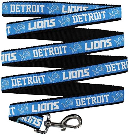 Pets First NFL Licensed Detroits Lions Pet Leash, Size Large – Durable Satin by PETSFIRST