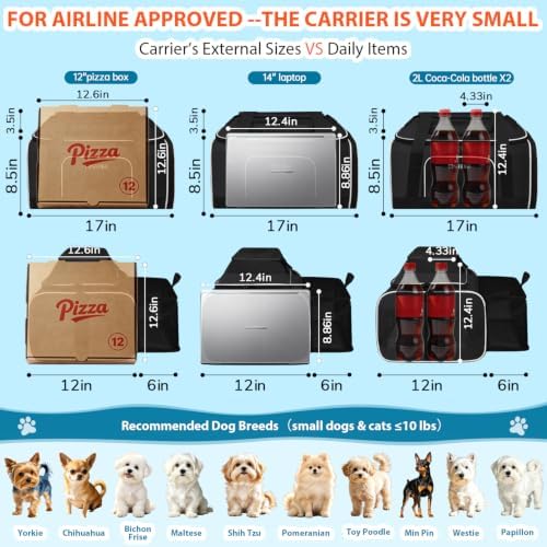 Petskd Top and Side Expandable Small Pet Carrier Airline Approved - Image 4