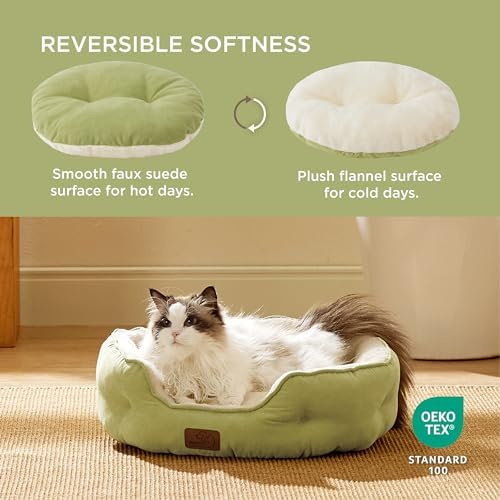 Bedsure Small Dog Bed Washable, Round Cat Beds - Image 2