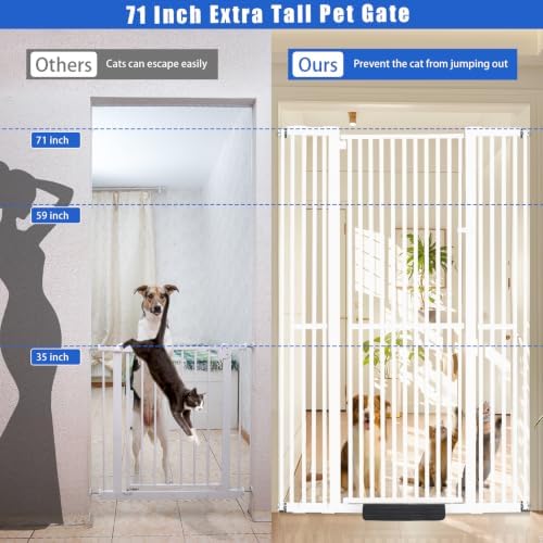 SHYUJAJIE 71 Inch Extra Tall Pet Gate - Image 2