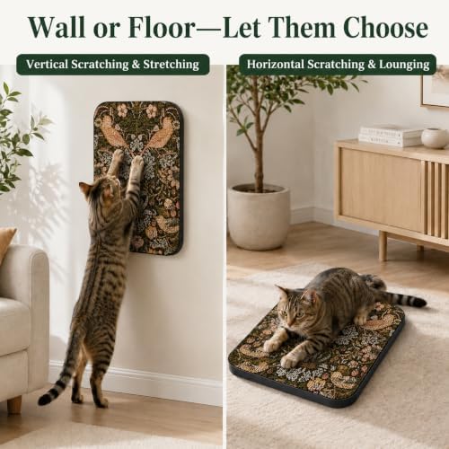 Cat Wall Scratcher, Art Cat Scratching Board - Image 5