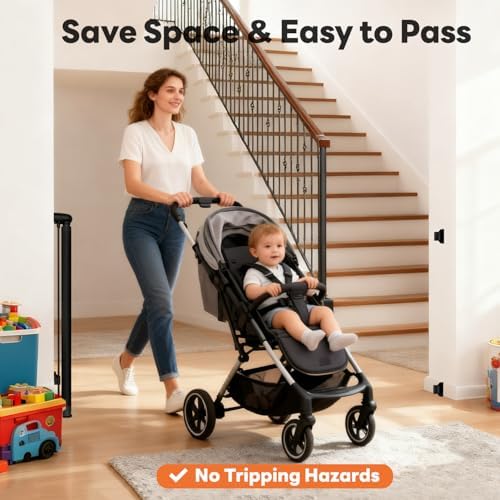 70 Inch Wide Retractable Baby Gate - Image 3