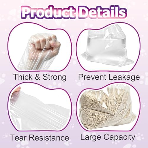 100Pcs Top Entry Cat Litter Box Liners Compatible - Image 5