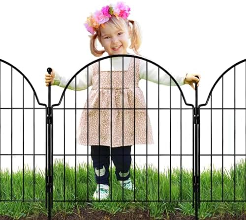 6 Panels No Dig Decorative Garden Fence by Blingluck