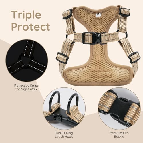 BELLA & PAL Adjustable Step-in Dog Harness, Puppy No-Pull Vest - Image 3