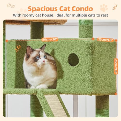 Taoqimiao Cactus Cat Tree, 58In Cat Tower - Image 5