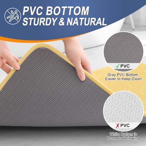 OLANLY Thick Memory Foam Bathroom Rugs 30x20, Absorbent Bath Mat - Image 4