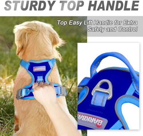 BARKBAY Dog Harness No Pull for Large Dogs Front Back Clips, Dog Vest - Image 3