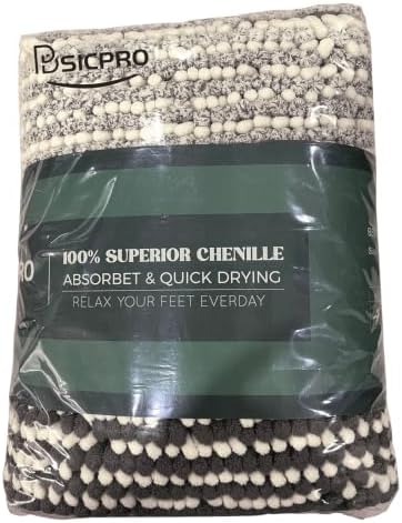 BSICPRO Bathroom Rugs Sets 2 Piece, Non Slip Striped Bath Mats - Image 6